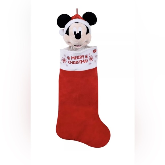 Animated Musical Merry Christmas Mickey Mouse Stocking Head 27.5in Moves Ears - Picture 3 of 4